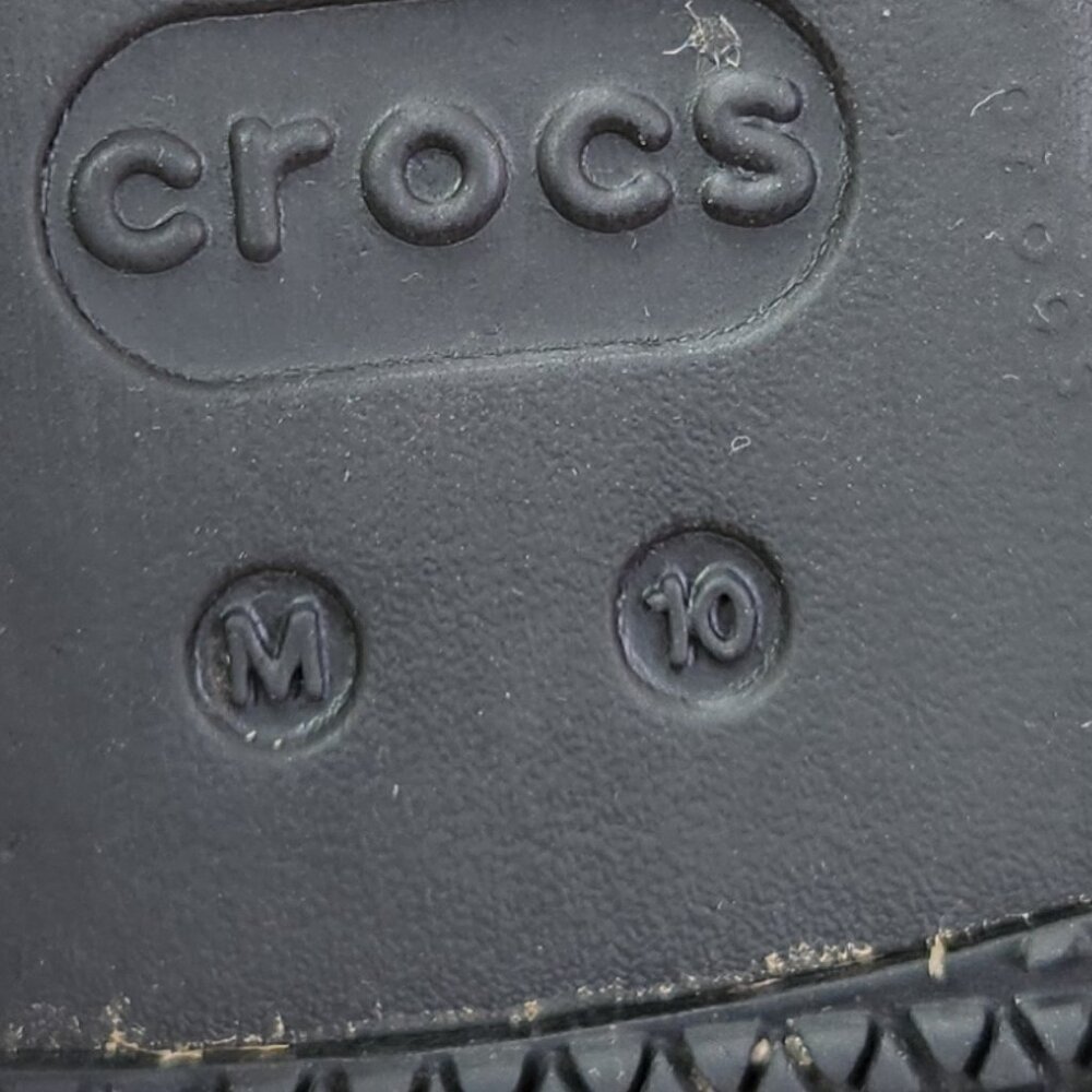 Crocs Mens Tummler Leather Slip Resistant Work Shoes Loafers - Picture 9 of 10
